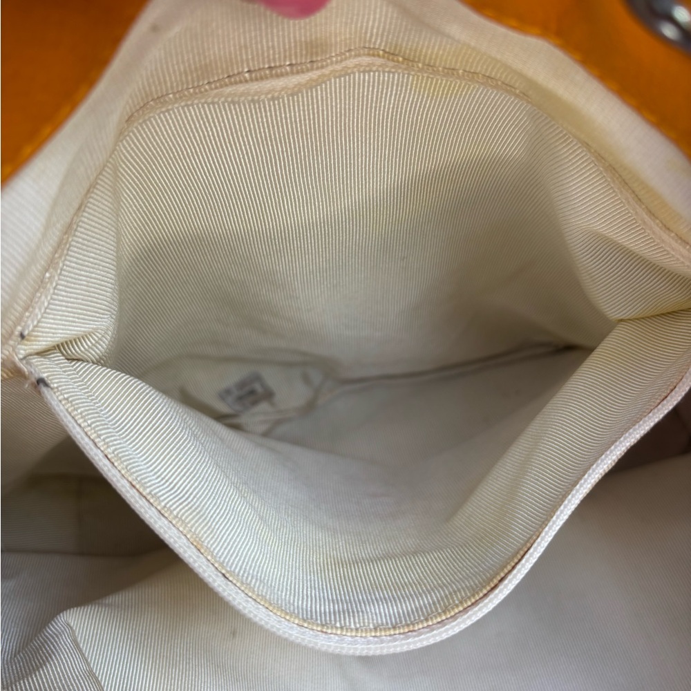 Authentic CHANEL Mustard caviar leather quilted drawstring backpack - Picture 15 of 15